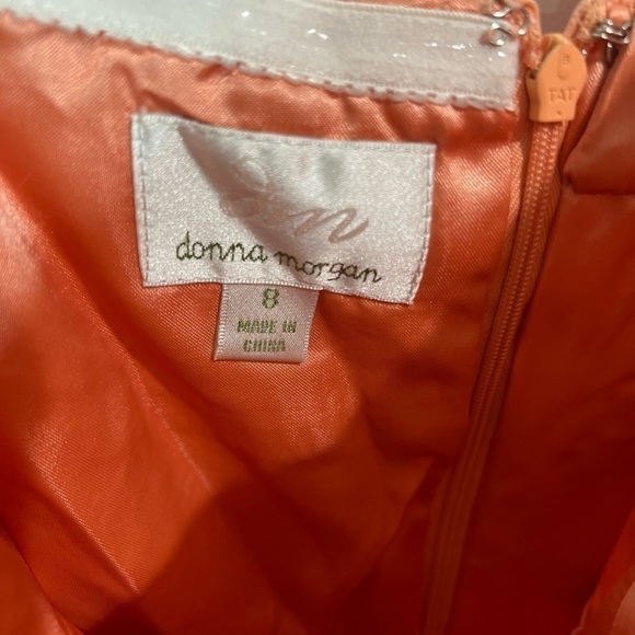 Donna Morgan Rhea One Shoulder Dress Orange size 8 - Picture 7 of 11